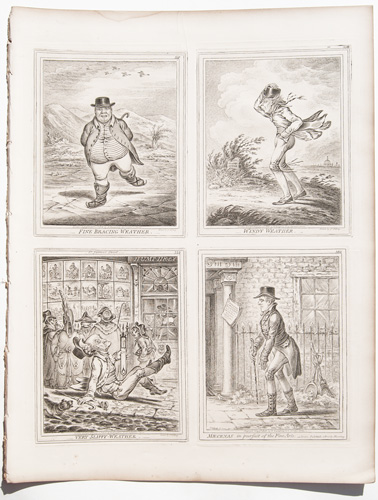 gillray original engravings Fine Bracing Weather

Windy Weather

Very Slippy Weather

Maecenas in Pursuit of the Fine Arts